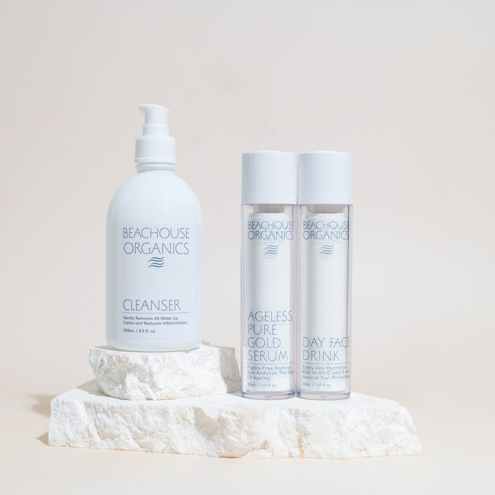Beachouse Bestsellers. organic skincare for mature skin
