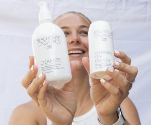 double cleanse with oil cleanser and clay cleanser