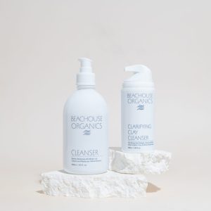 double cleanse with oil cleanser and clay cleanser