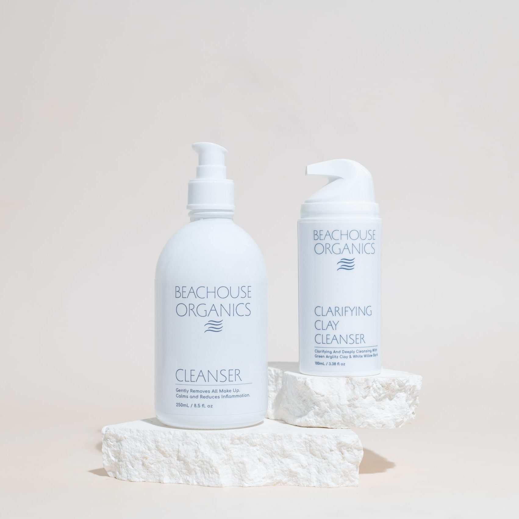 double cleanse with oil cleanser and clay cleanser